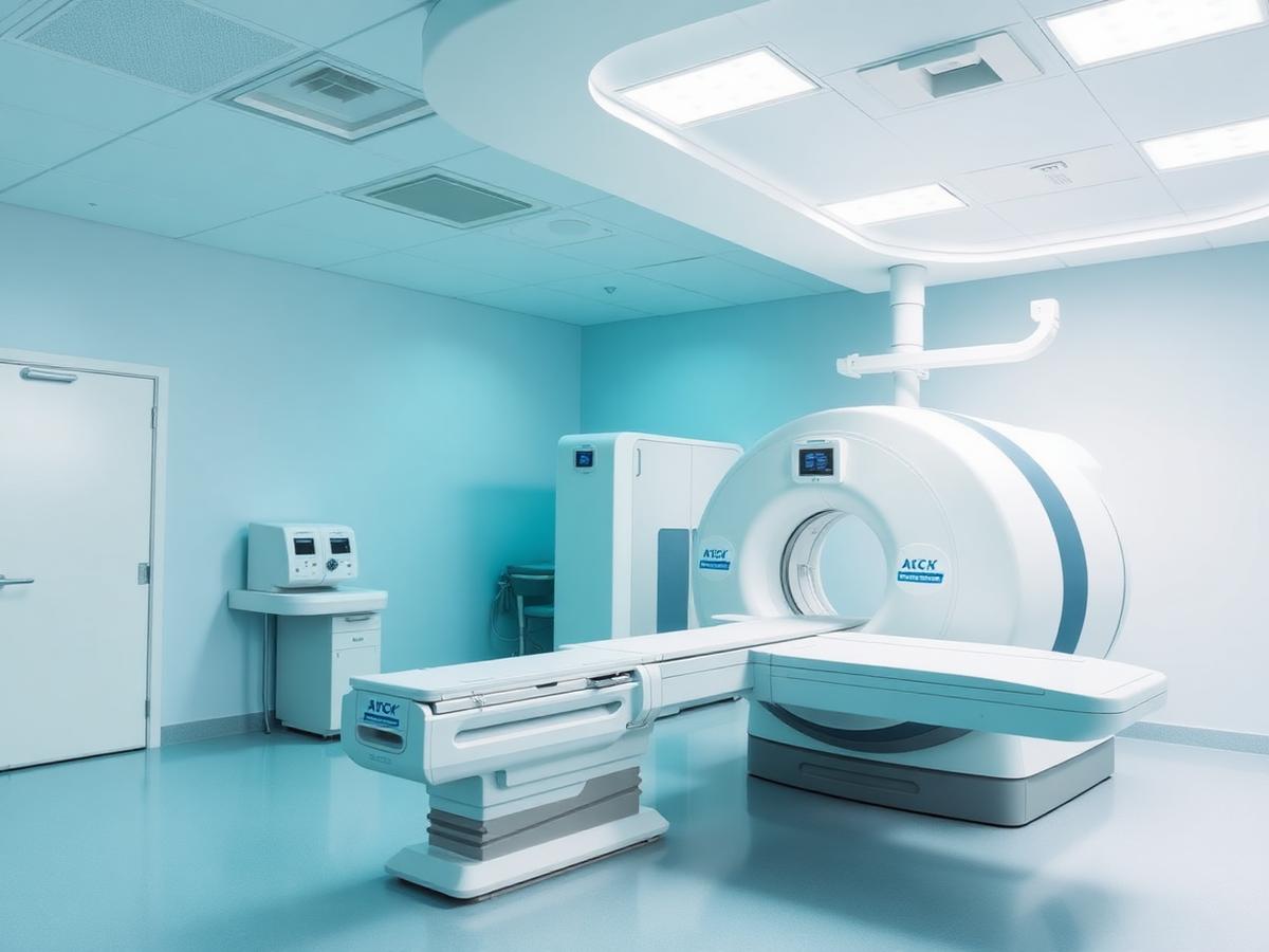 Imaging suite with CT scanner